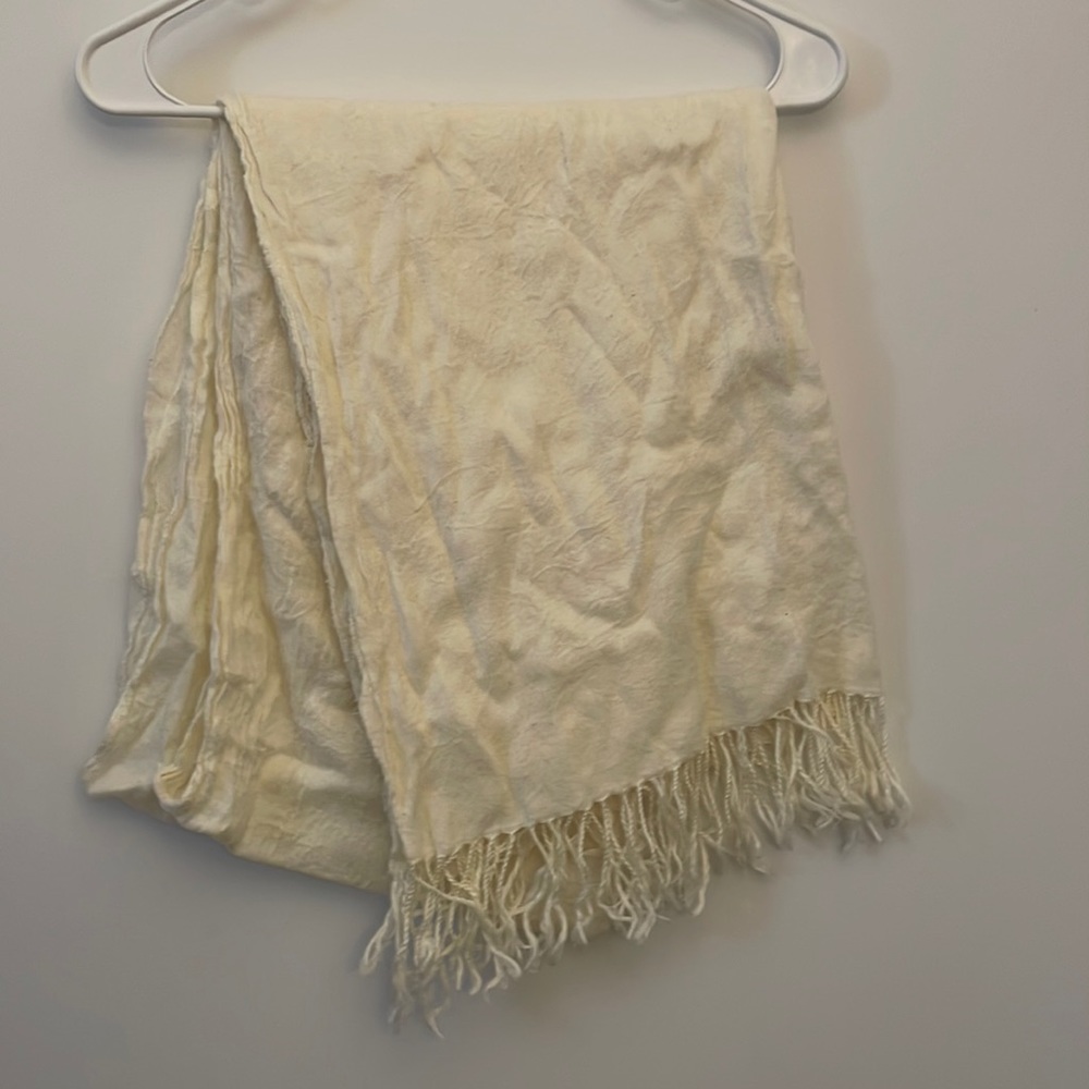 Cream colored scarf